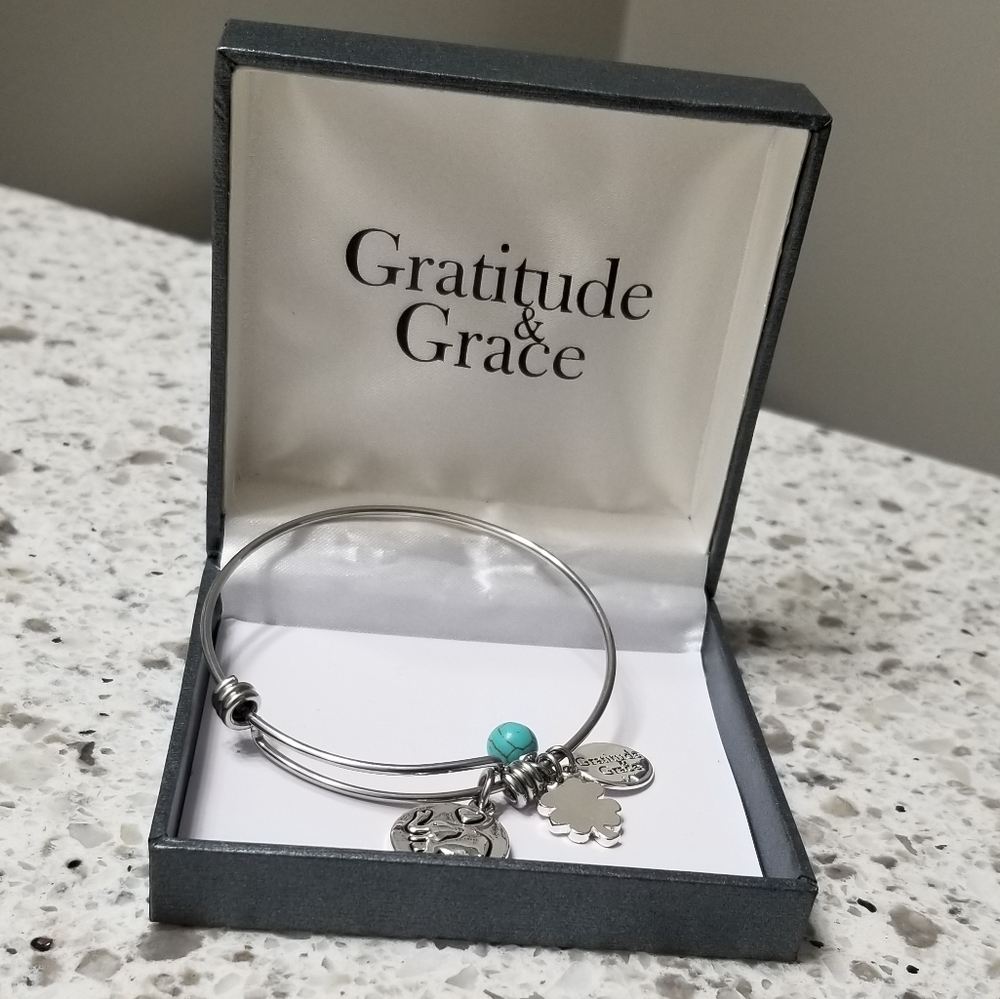 Gratitude & Grace charm bracelet